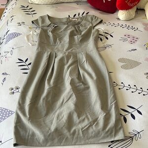 Calvin Klein Gray Cap Sleeve Midi Dress